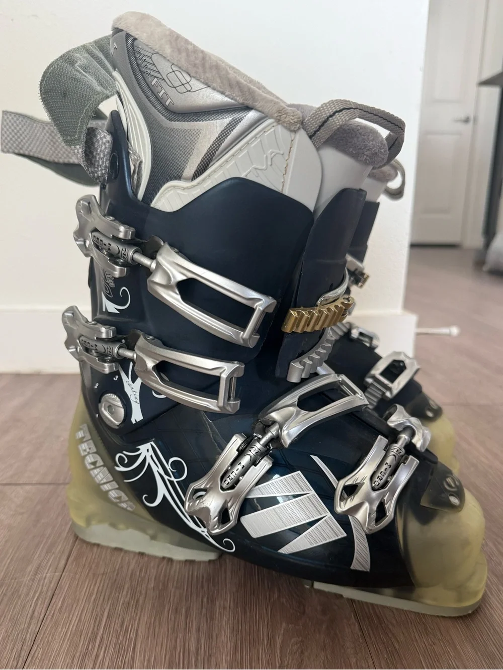 Tecnica Black and Gray Women's Ski Boots